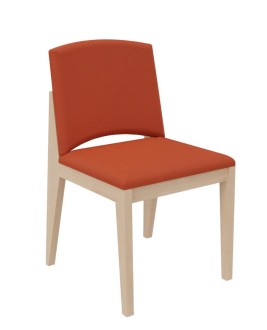 Chaise rembourrée 4 pieds Soline